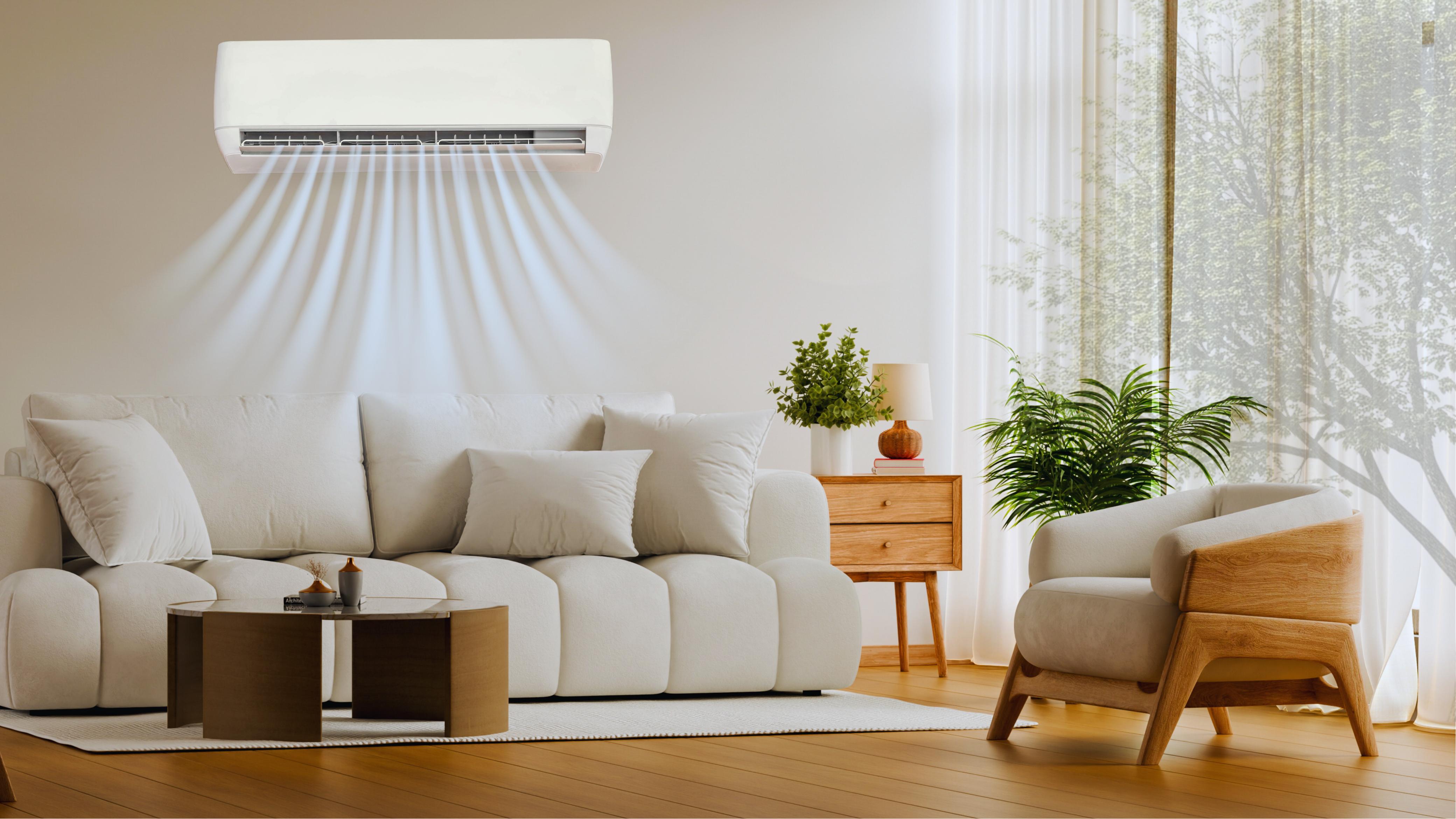 Saudi family enjoying air conditioning